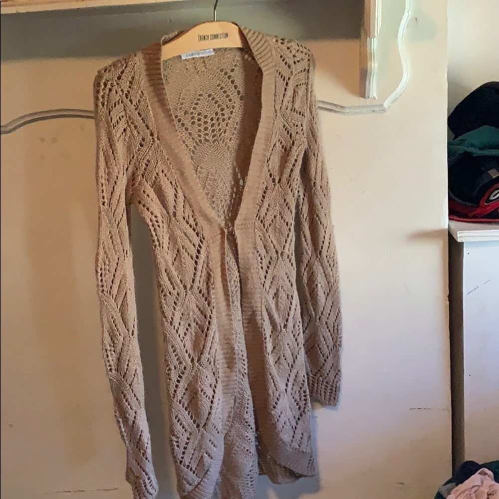 Long knit duster